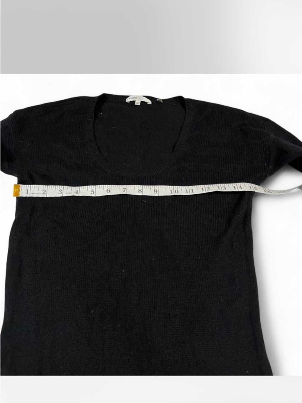 Vince Women Sweater Dress Black Cashmere Knit Long Sleeve Tunic M - Picture 4 of 4